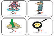 y-ending-sound-mini-flashcards